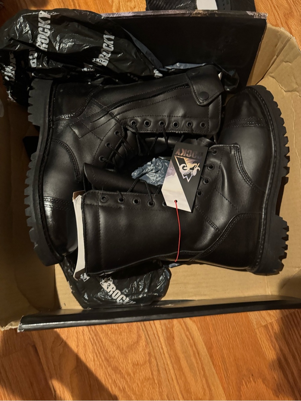 Rocky Black Tactical Leather Boots